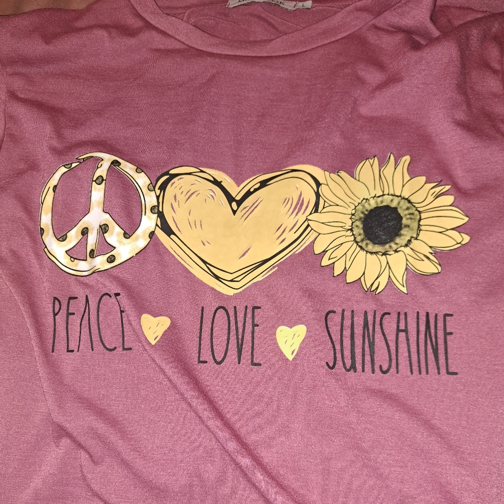 Peace, love, sunshine shirt